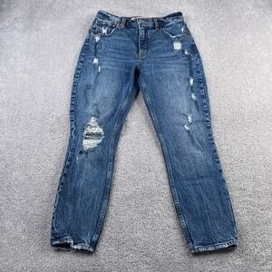 Abercrombie and Fitch‎ Jeans Womens 6 Short Blue Skinny High Rise Distressed